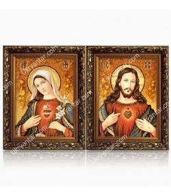 pair of icons Immaculate Heart