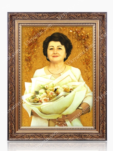 Портрет девушка с цветами